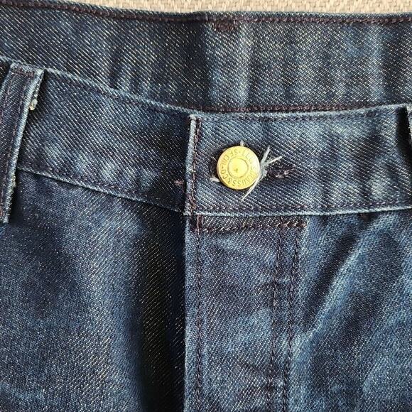 Levi's Jeans Men's W38 L32 501 Dark Wash 8% Metallic Thread PC9-00501-2749 - Picture 12 of 16